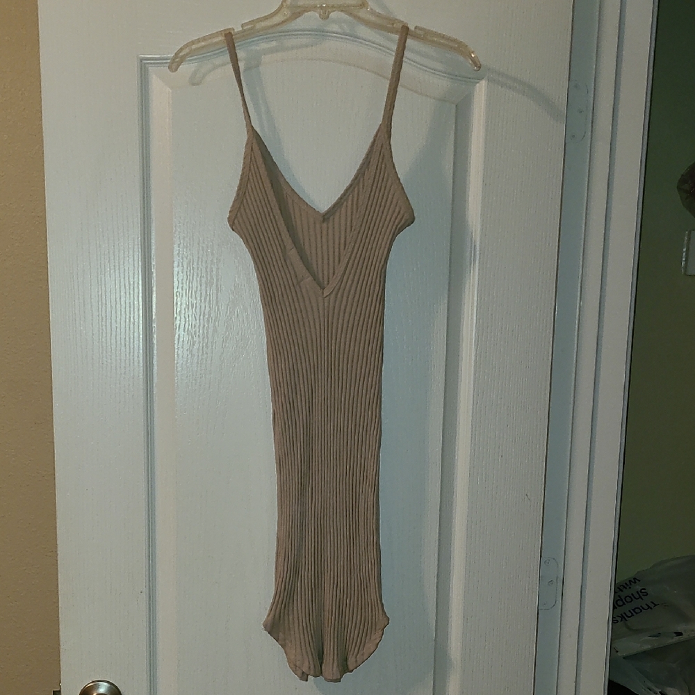 Urban Outfitters Midi Dress Ribbed Woman SZ S Made In USA